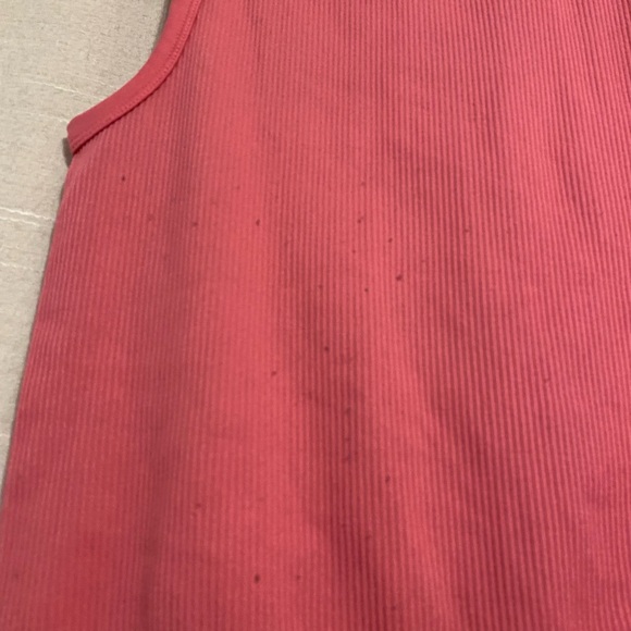 Red Ribbed Tank Top - Picture 6 of 6